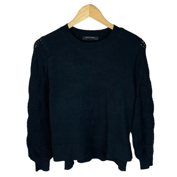 C12 Women’s Christian Siriano NY Designer Knit Side Split Sweater Top M - Picture 1 of 4